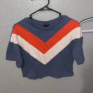 ❤️SOLD❤️ Chevron Crop Top